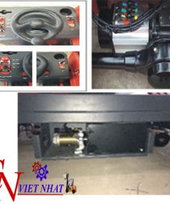 Xe nâng người có buồng lái nâng hạ tự động SJZ hãng Maihui 3 Thang nang nguoi buong lai