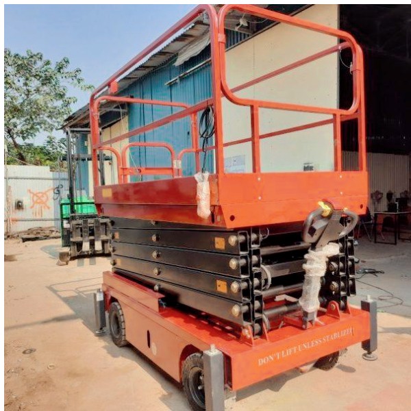 Thang nâng người 9m tự hành ziczac SJY0.5-9A hãng Maihui 2 Thang nâng người 9m Ziczac di chuyển điện SJY0.5-9A